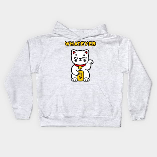 Whatever Kitty Kids Hoodie by lilmousepunk